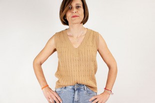 Chaleco Tricot Cerrado Con...