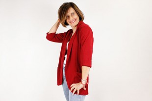 Chaqueta Abierta Textura...
