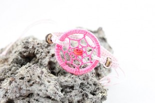Pulsera Atrapasueños Rosa