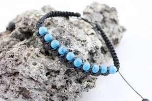 Pulsera Lava y Turquesina...