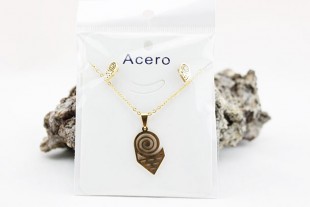 Conjunto Acero Collar +...