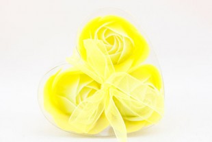 Corazón 3 Rosas Amarillas...