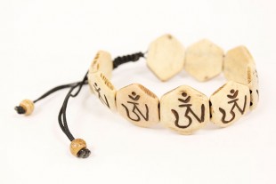 Pulsera Hueso OM Hexagonal...