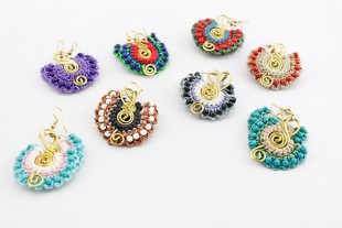 Pendientes Abanico Espiral...