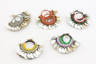 Pendientes Abanico Nacar...