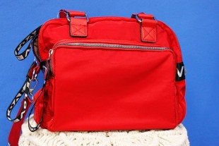 Bolso Bandolera Nylon Rojo...