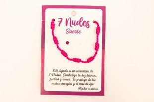 Pulsera 7 Nudos Morada de...