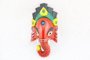 Máscara Madera Ganesha...