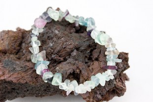 Pulsera Chip Fluorita...