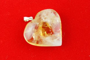 Colgante Corazón Citrino...