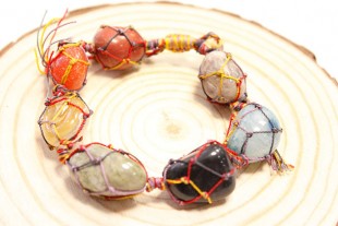 Pulsera 7 Minerales Rodados...