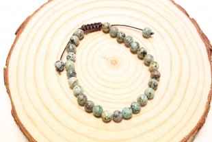 Pulsera Bola 6mm Turquesa...