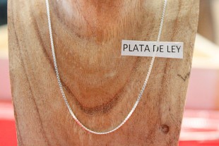 Cadena Plana Trenza Plata...