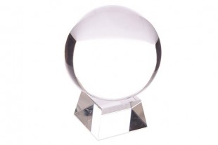 Bola de Cristal con peana e Instrucciones para Adivinación 10 cm