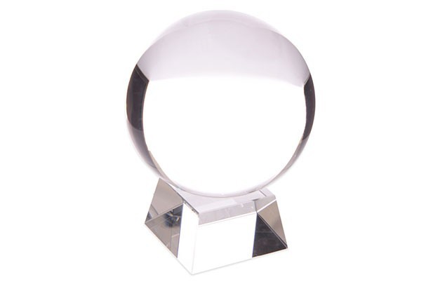 Bola de Cristal con peana e Instrucciones para Adivinación 10 cm