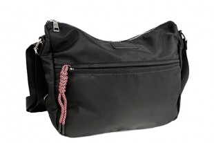 Bolso Bandolera Negro Nylon