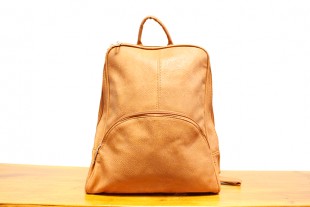 Mochila Básica Marrón Lisa