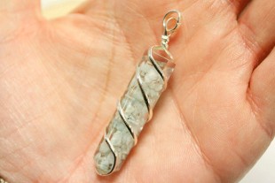 Colgante Larimar Resina...