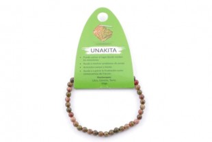 Pulsera Unakita Cuentas 4mm...