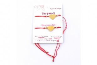 Pack 2 Pulseras Corazón...