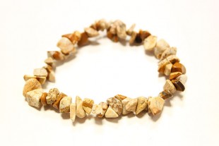 Pulsera Chip Jaspe Madera...