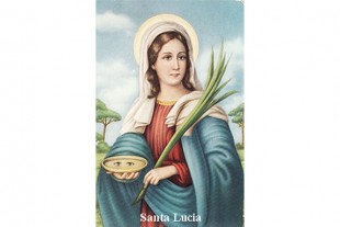 Estampa Santa Lucía...