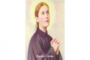 Estampa Santa Gema Galgani...