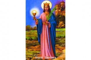 Estampa Santa Bárbara...