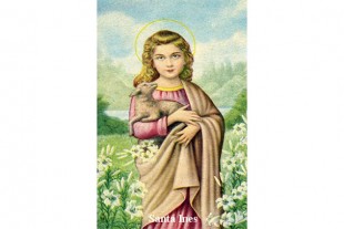 Estampa Santa Inés...