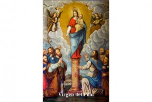 Estampa Virgen del Pilar...