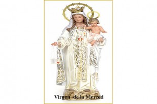 Estampa Virgen de la Merced...