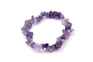 Pulsera Chip Amatista Elástica