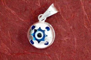 Colgante OJO TURCO Plata 1,1cm