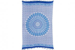 Pareo Mandala Tonos Azules-Blanco