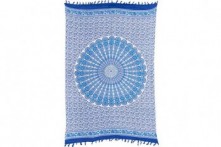 Pareo Mandala Tonos Azules-Blanco