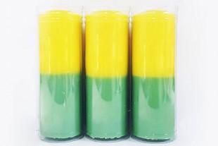 Velón Amarillo Verde 16x6...