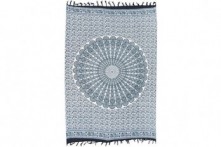 Pareo Mandala Blanco-Negro