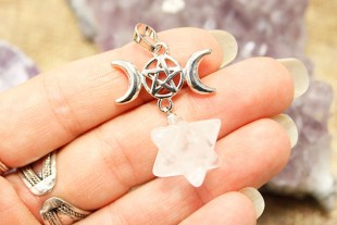 Colgante Merkaba Cuarzo...