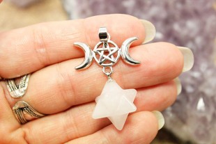 Colgante Merkaba Cuarzo...