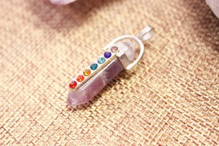 Colgante 7 Chakras Amatista...