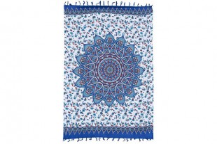 Pareo Mandala Tonos Azules-Rojo