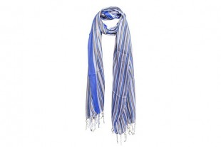 Fular Rayas Azul 180x70 cm
