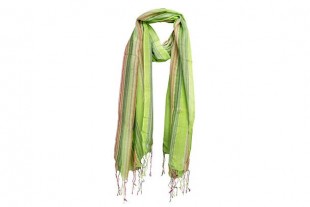 Fular Rayas Verde Medio 180x70 cm