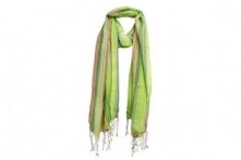 Fular Rayas Verde Medio 180x70 cm