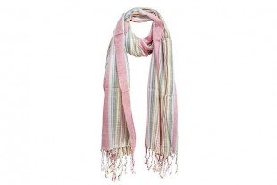 Fular Rayas Rosa 180x70 cm
