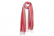 Fular Rayas Rojo 180x70 cm