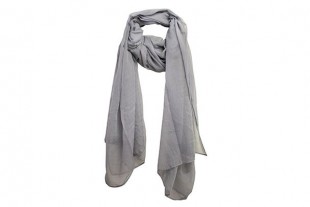 Fular Gris Liso 170x80 cm