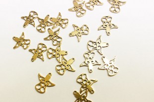 Dije Ángel 1,5cm Acero Dorado