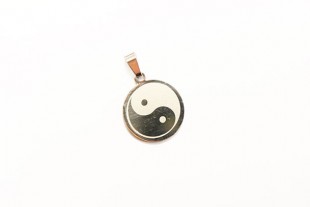 Colgante Yin Yang 2cm Acero