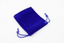 Bolsa Terciopelo Guarda Amuletos Azul 9x7 cm